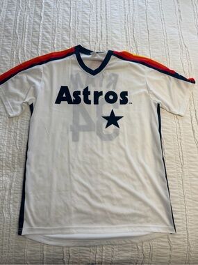 Houston Astros White Short-Sleeve Jersey Tee READ